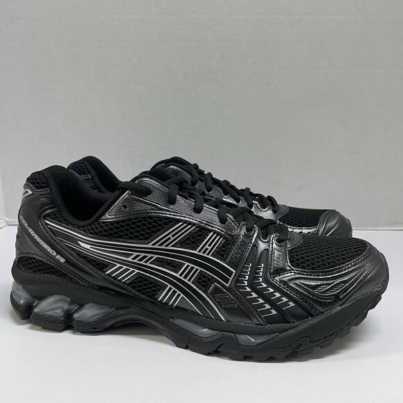 ASICS Gel Kayano 14 Black Pure Silver 1201A019 006 Size 9.5 Mesh Runner Workout